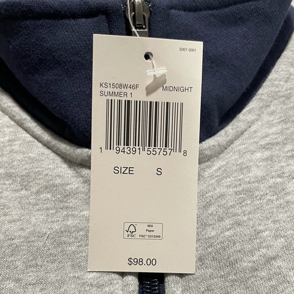 ⭐️ Michael Kors Soft Men's Blue Grey Lightweight Sweatshirt Fall Winter NEW NWT - Picture 9 of 9